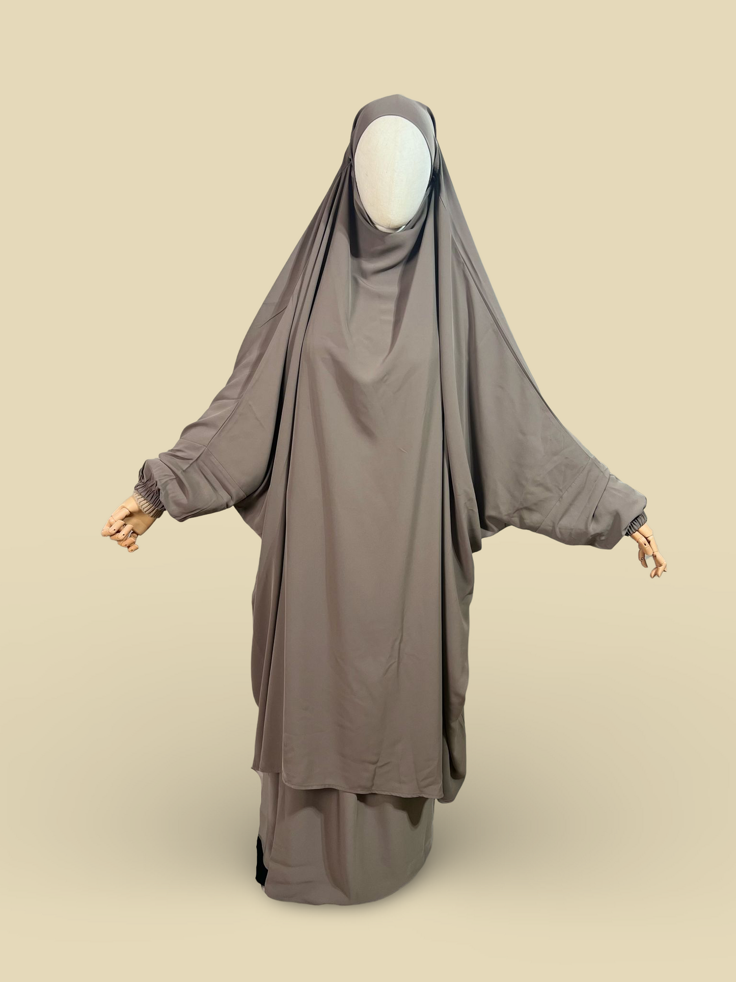 Beige Two-Piece Jilbab