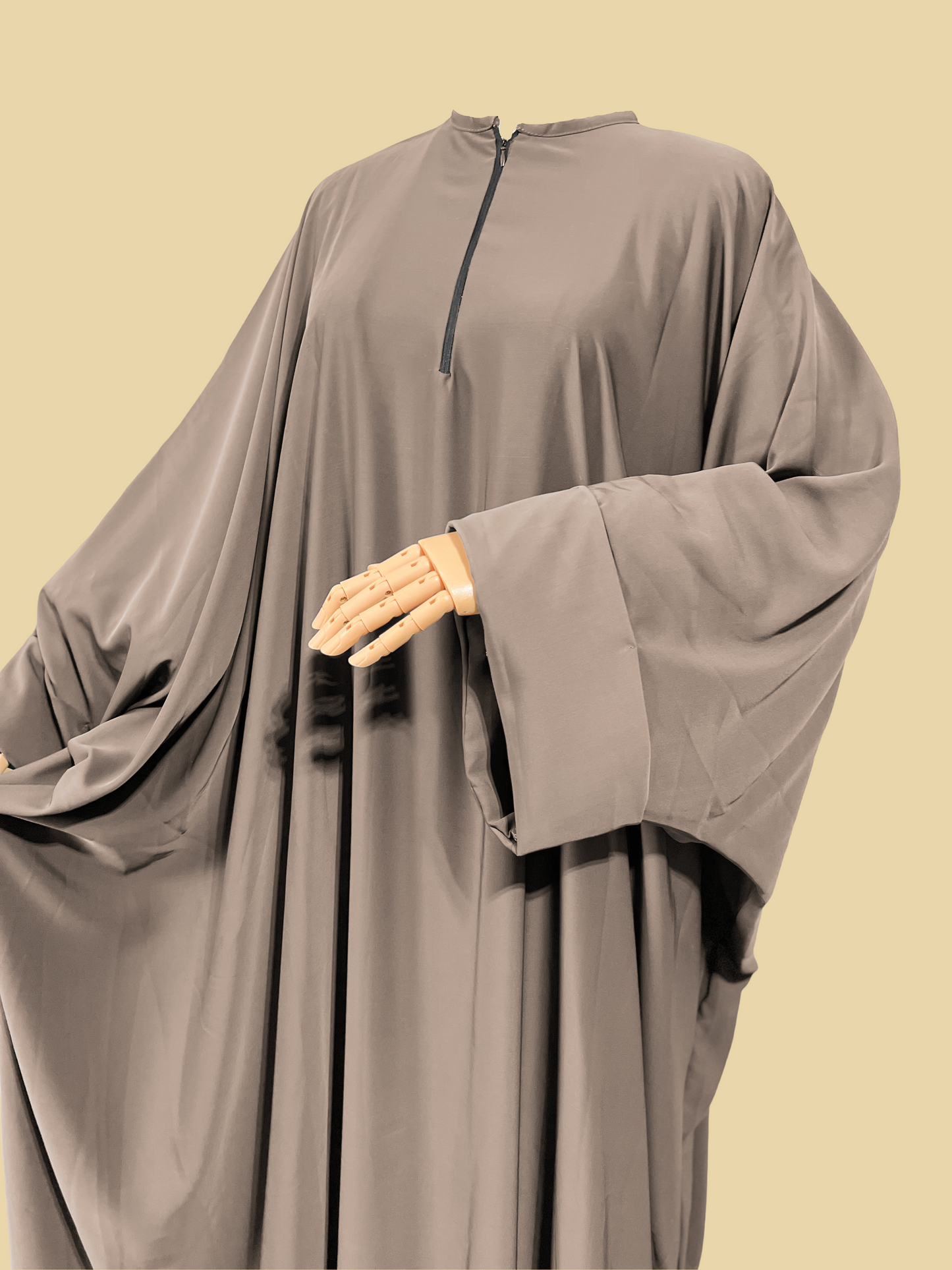 Beige Batwing Abaya
