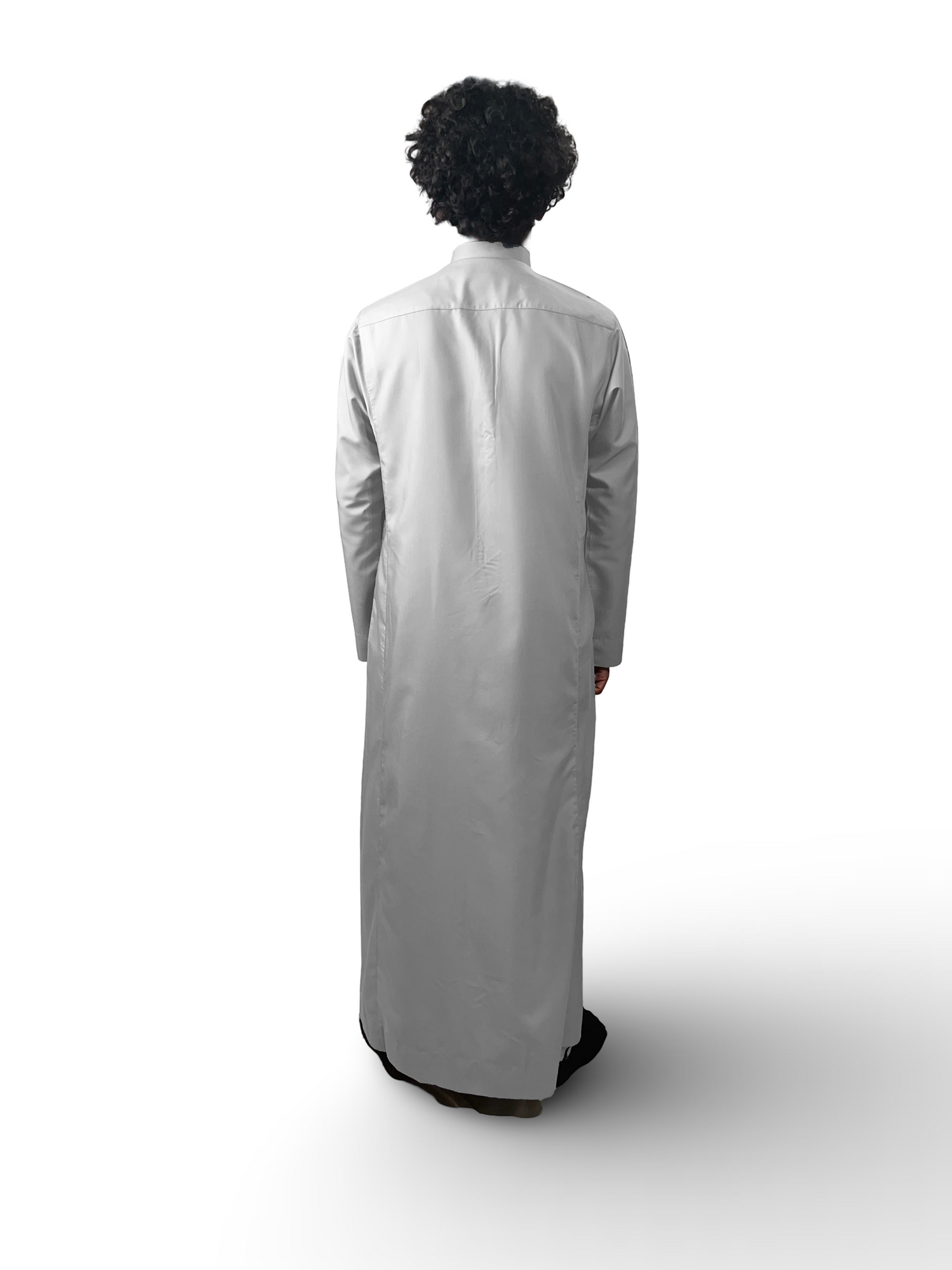 White Saudi Thobe - Shirt collar