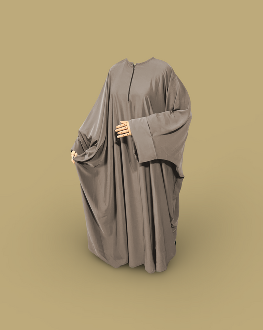 Beige Batwing Abaya