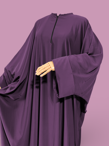 Purple Batwing Abaya